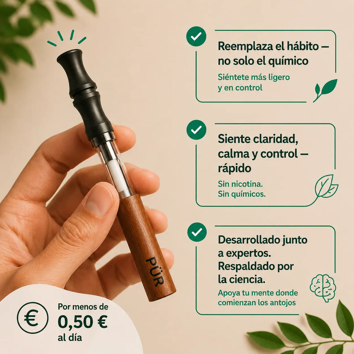Inhalateur d'Aromathérapie Portable Rechargeable